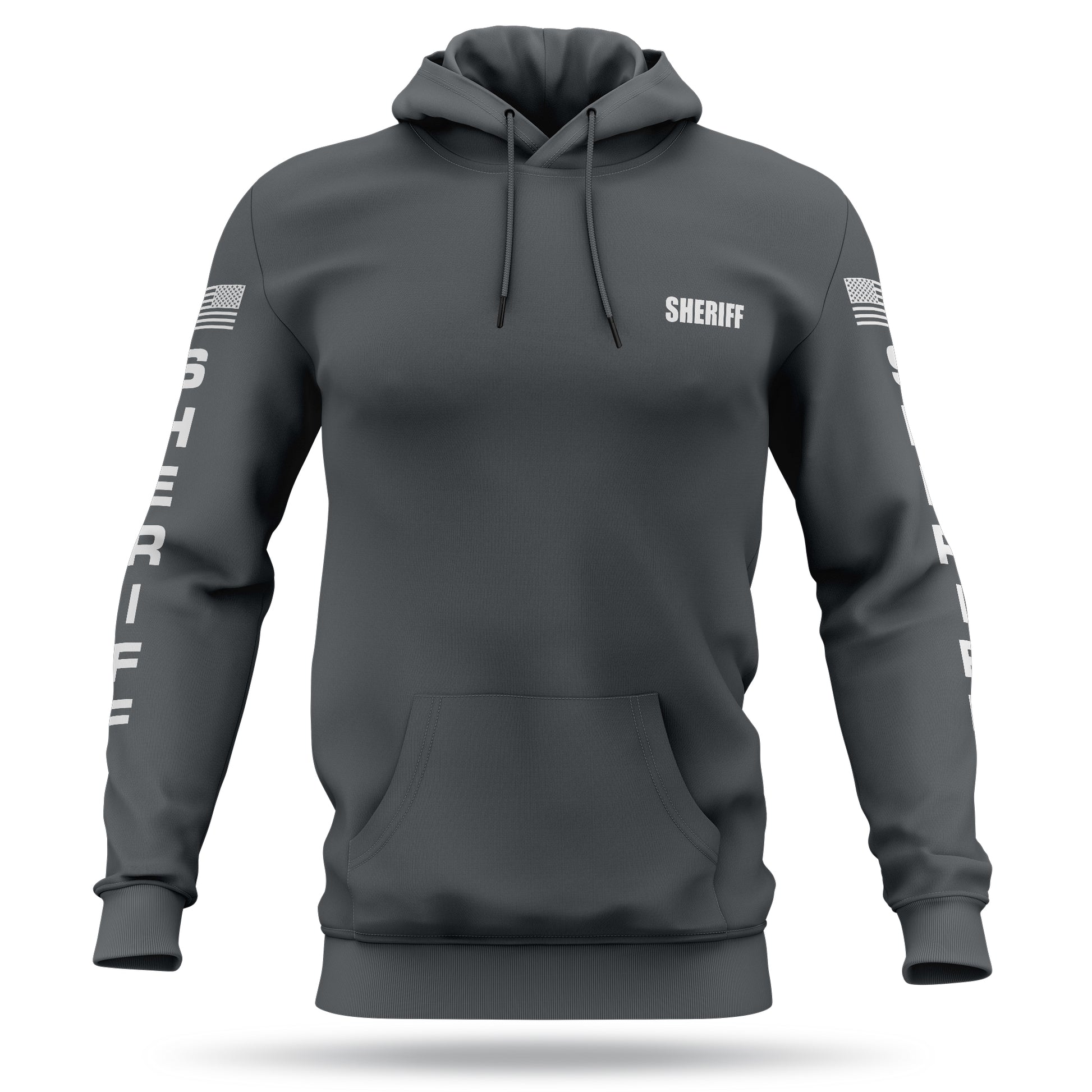 [SHERIFF] Performance Hoodie 2.0 [GRY/WHT]-13 Fifty Apparel