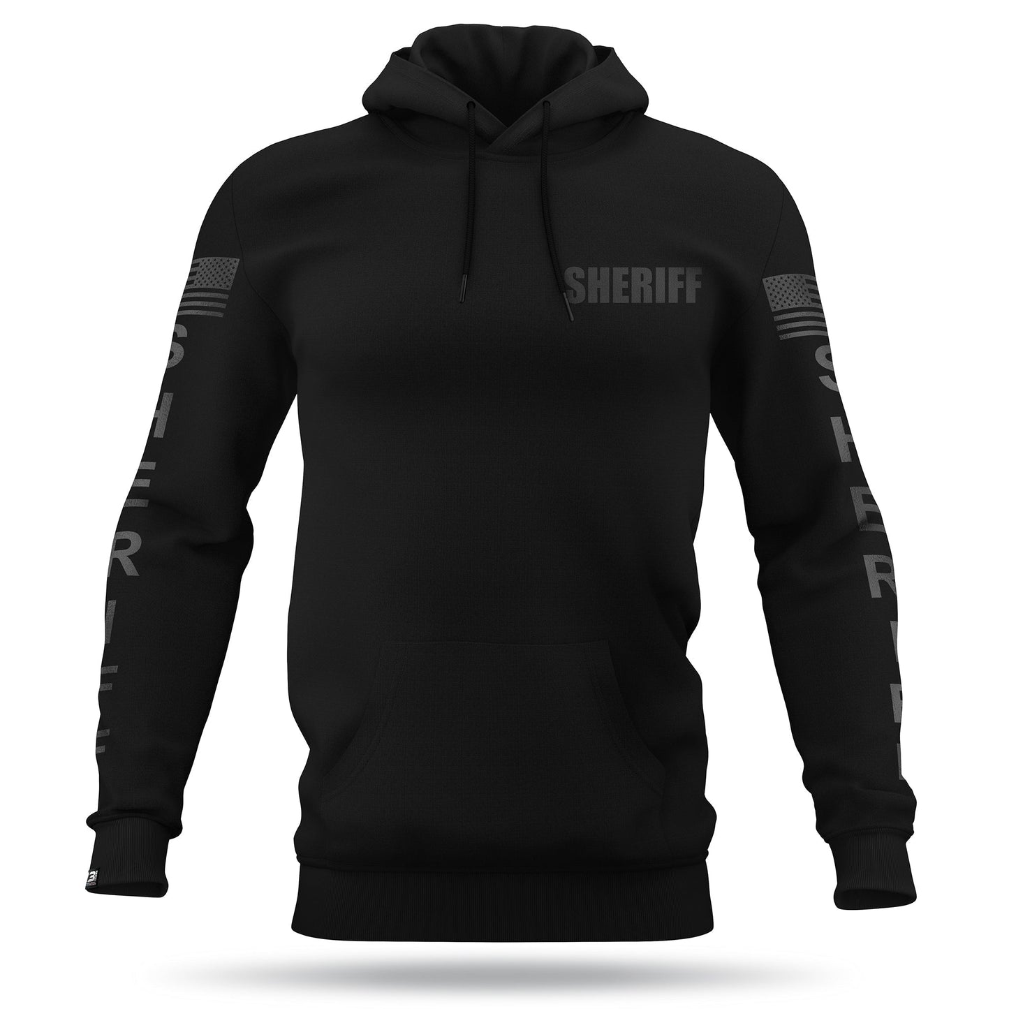 [SHERIFF] Performance Hoodie [BLK/BLK]-13 Fifty Apparel