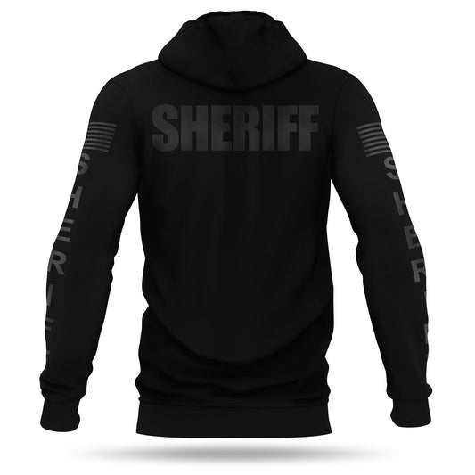 [SHERIFF] Performance Hoodie [BLK/BLK]-13 Fifty Apparel