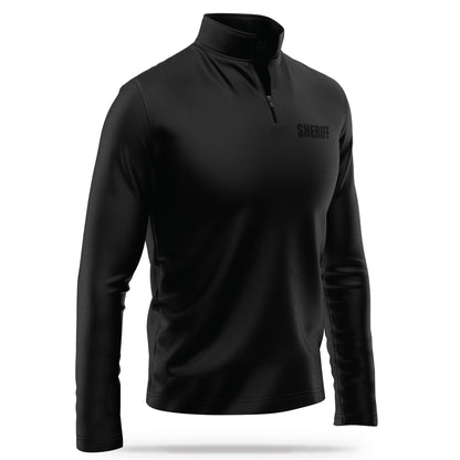 [SHERIFF] Performance Quarter Zip [BLK/BLK]-13 Fifty Apparel