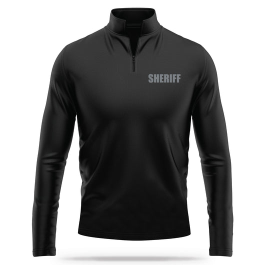[SHERIFF] Performance Quarter Zip [BLK/GRY]-13 Fifty Apparel