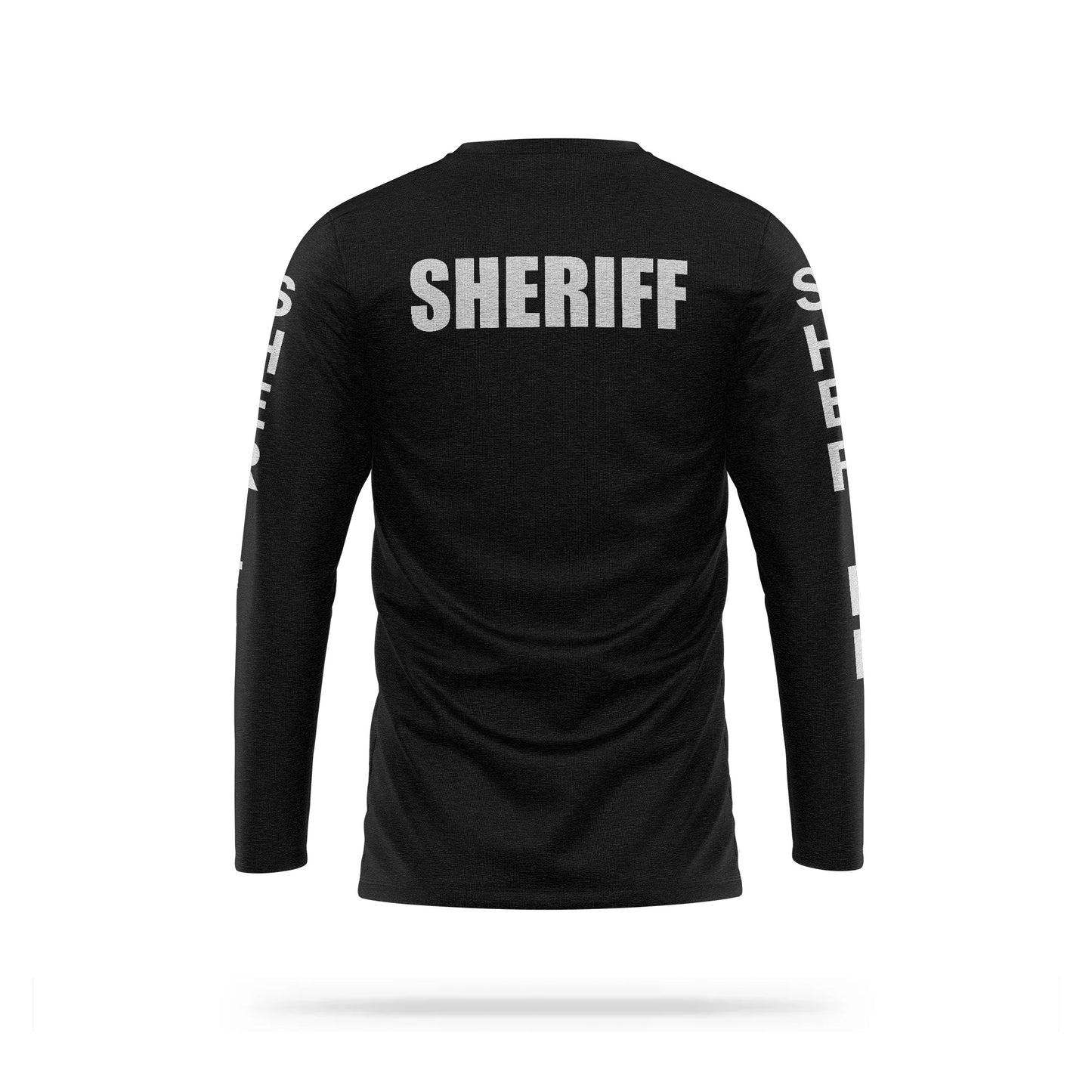 [SHERIFF] Reflective Cotton Blend Long Sleeve [BLK/REF]-13 Fifty Apparel