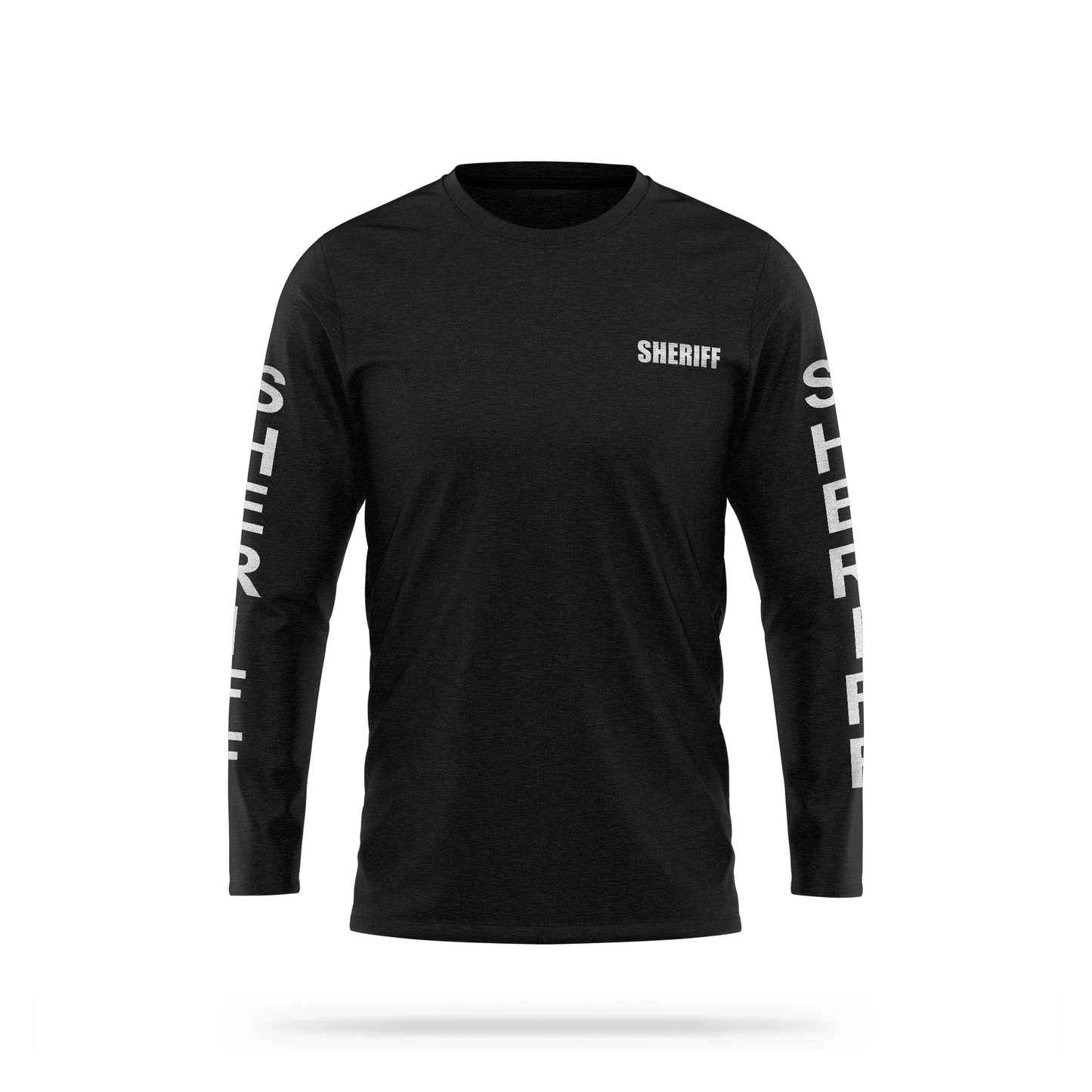 [SHERIFF] Reflective Cotton Blend Long Sleeve [BLK/REF]-13 Fifty Apparel