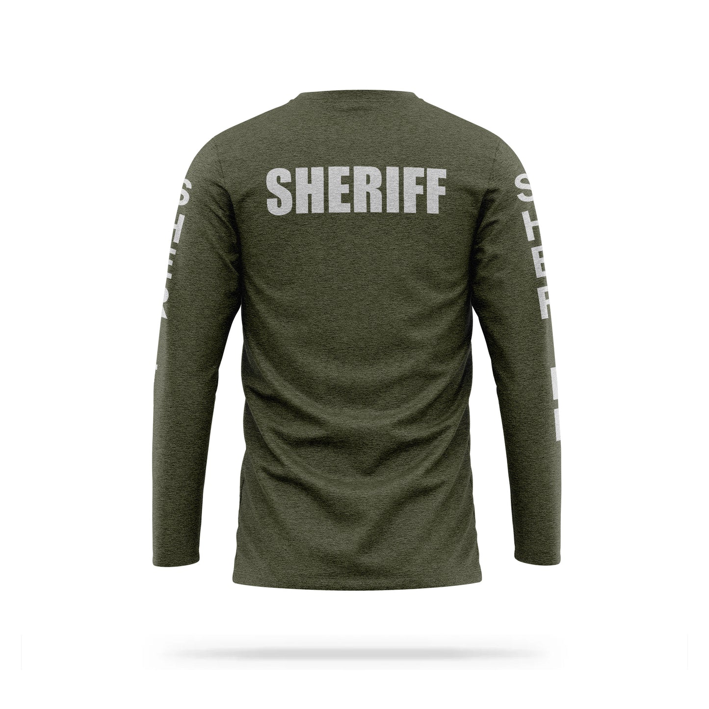 [SHERIFF] Reflective Cotton Blend Long Sleeve [GRN/REF]-13 Fifty Apparel