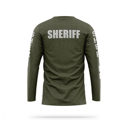 [SHERIFF] Reflective Cotton Blend Long Sleeve [GRN/REF]-13 Fifty Apparel