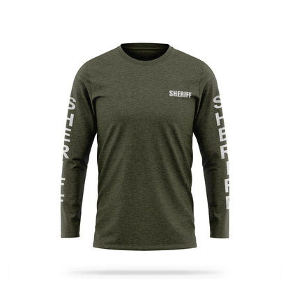 [SHERIFF] Reflective Cotton Blend Long Sleeve [GRN/REF]-13 Fifty Apparel