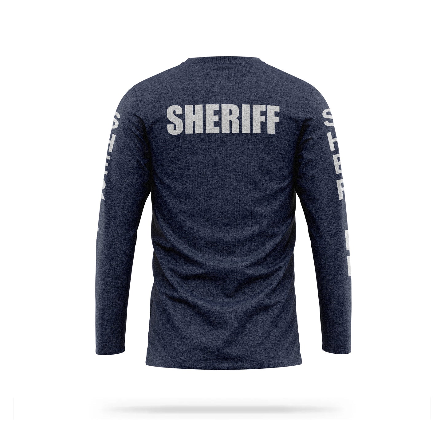 [SHERIFF] Reflective Cotton Blend Long Sleeve [NVY/REF]-13 Fifty Apparel