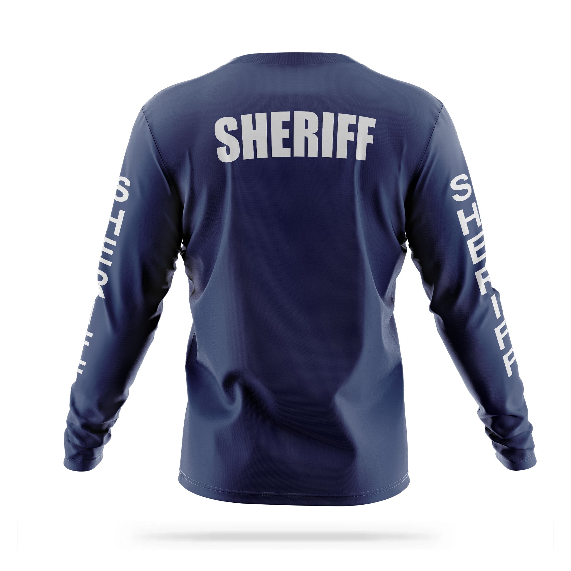 [SHERIFF] Reflective Men's Utility Long Sleeve [NVY/REF]-13 Fifty Apparel