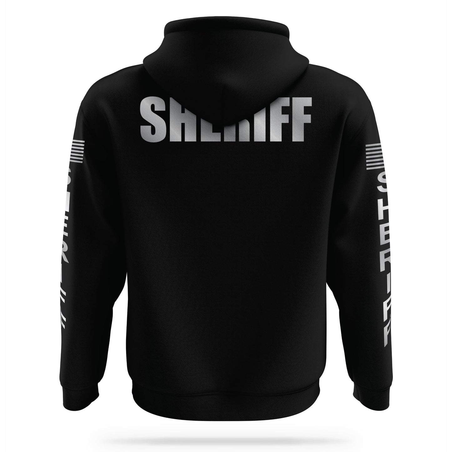 [SHERIFF] Reflective Performance Hoodie 2.0 [BLK/REF]-13 Fifty Apparel