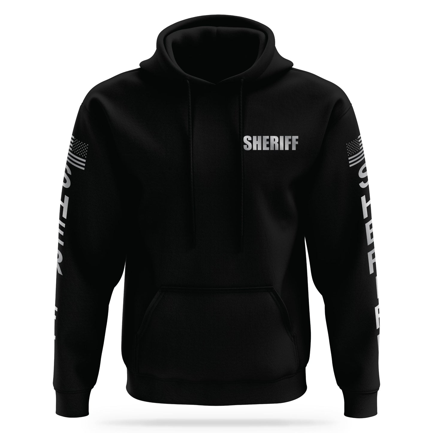 [SHERIFF] Reflective Performance Hoodie 2.0 [BLK/REF]-13 Fifty Apparel