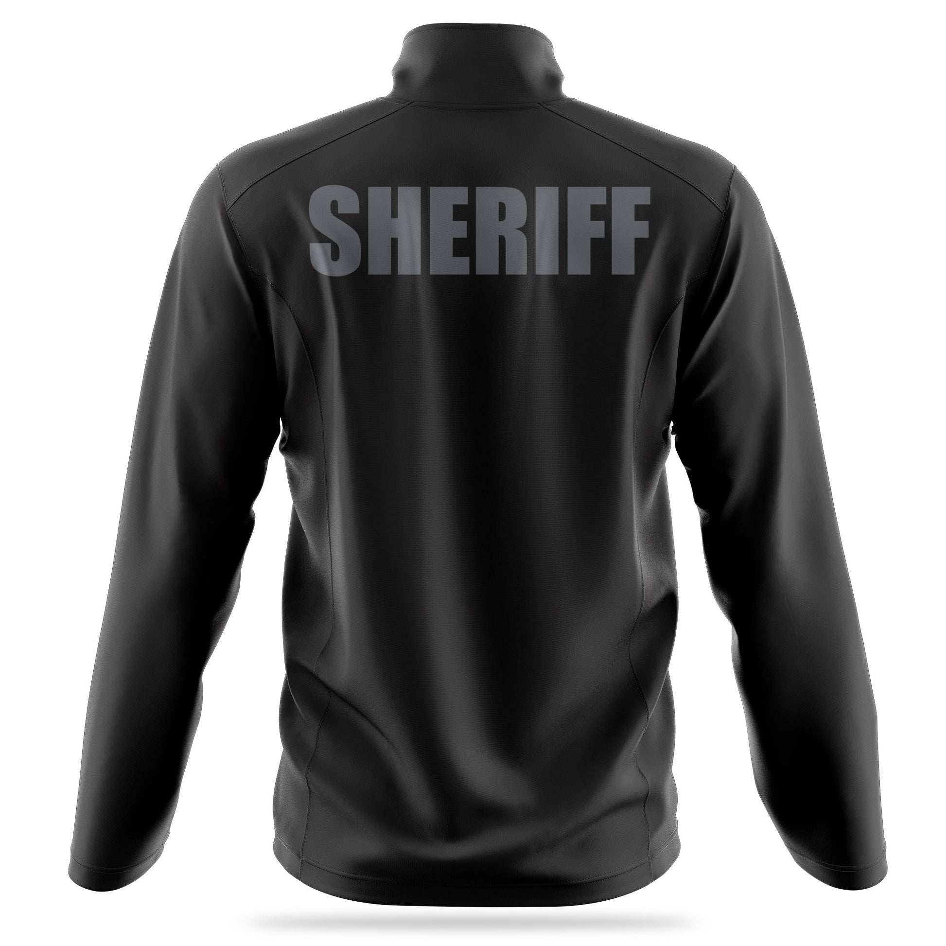 [SHERIFF] Reflective Soft Shell Jacket [BLK/REF]-13 Fifty Apparel