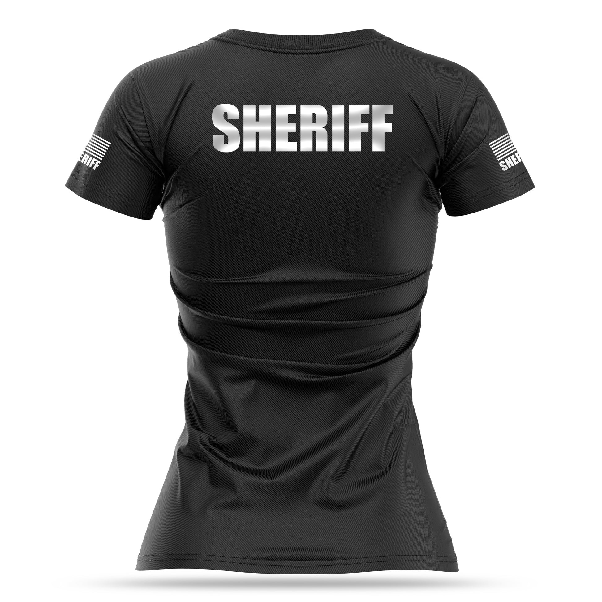 [SHERIFF] Reflective Women's Utility Shirt [BLK/REF]-13 Fifty Apparel