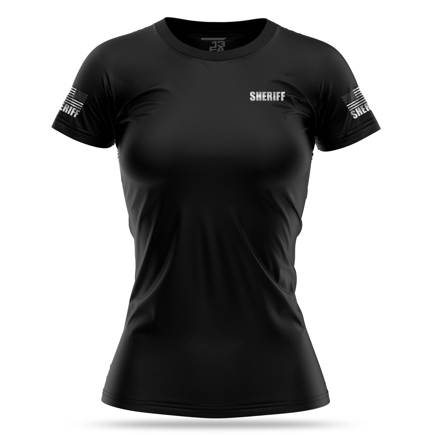 [SHERIFF] Reflective Women's Utility Shirt [BLK/REF]-13 Fifty Apparel