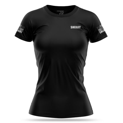 [SHERIFF] Reflective Women's Utility Shirt [BLK/REF]-13 Fifty Apparel