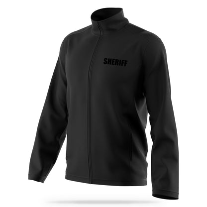 [SHERIFF] Soft Shell Jacket [BLK/BLK]-13 Fifty Apparel