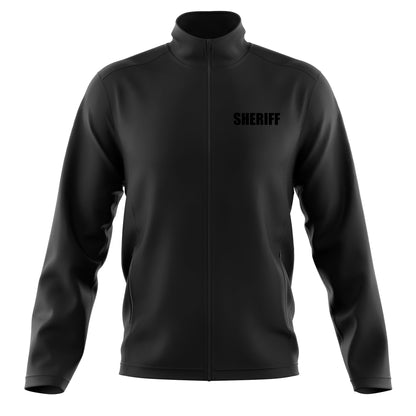 [SHERIFF] Soft Shell Jacket [BLK/BLK]-13 Fifty Apparel