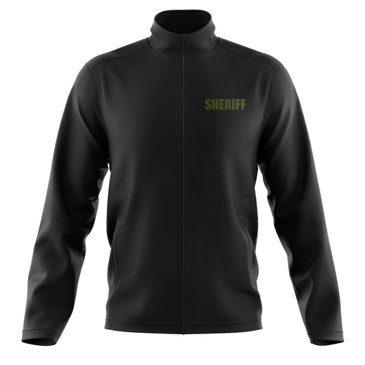 [SHERIFF] Soft Shell Jacket [BLK/GRN]-13 Fifty Apparel