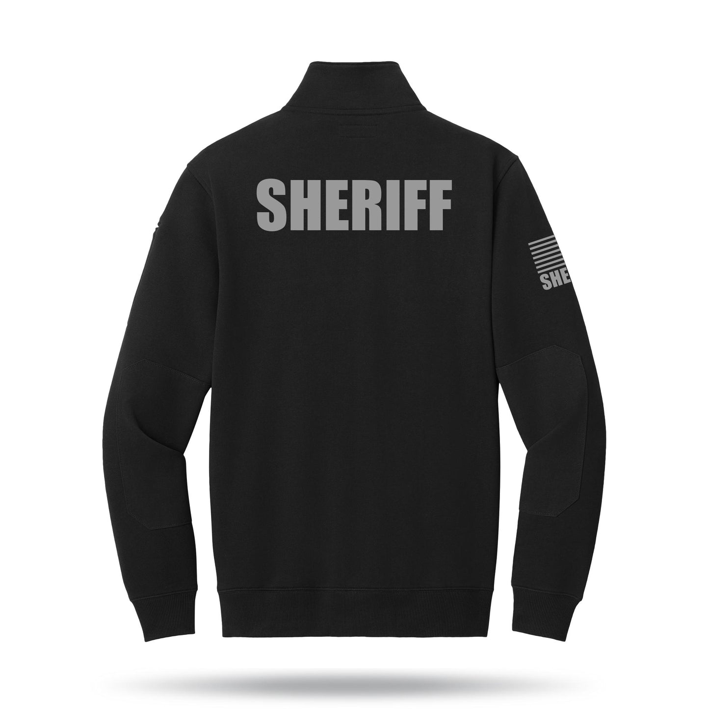 [SHERIFF] Tough Fleece Quarter Zip [BLK/GRY]﻿﻿﻿-13 Fifty Apparel