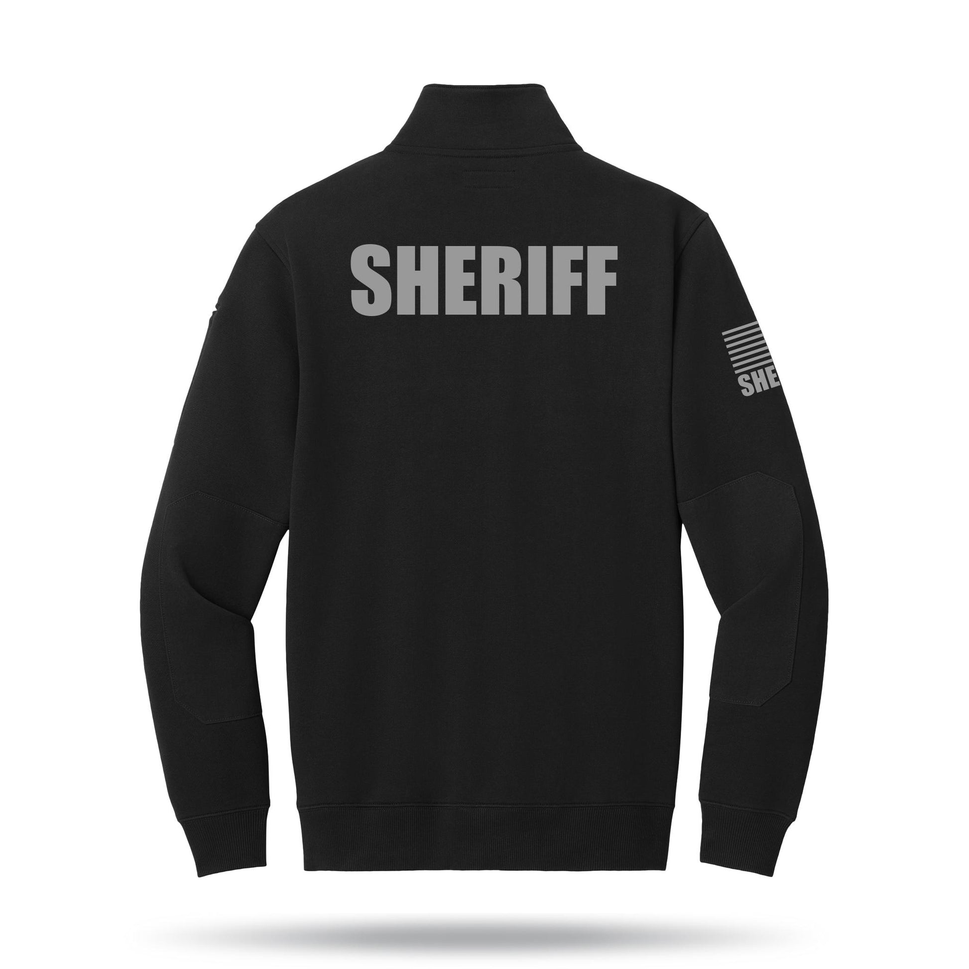 [SHERIFF] Tough Fleece Quarter Zip [BLK/GRY]﻿﻿﻿-13 Fifty Apparel