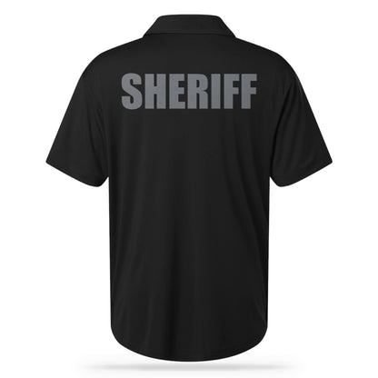 [SHERIFF] UTILITY POLO [BLK/GRY]-13 Fifty Apparel