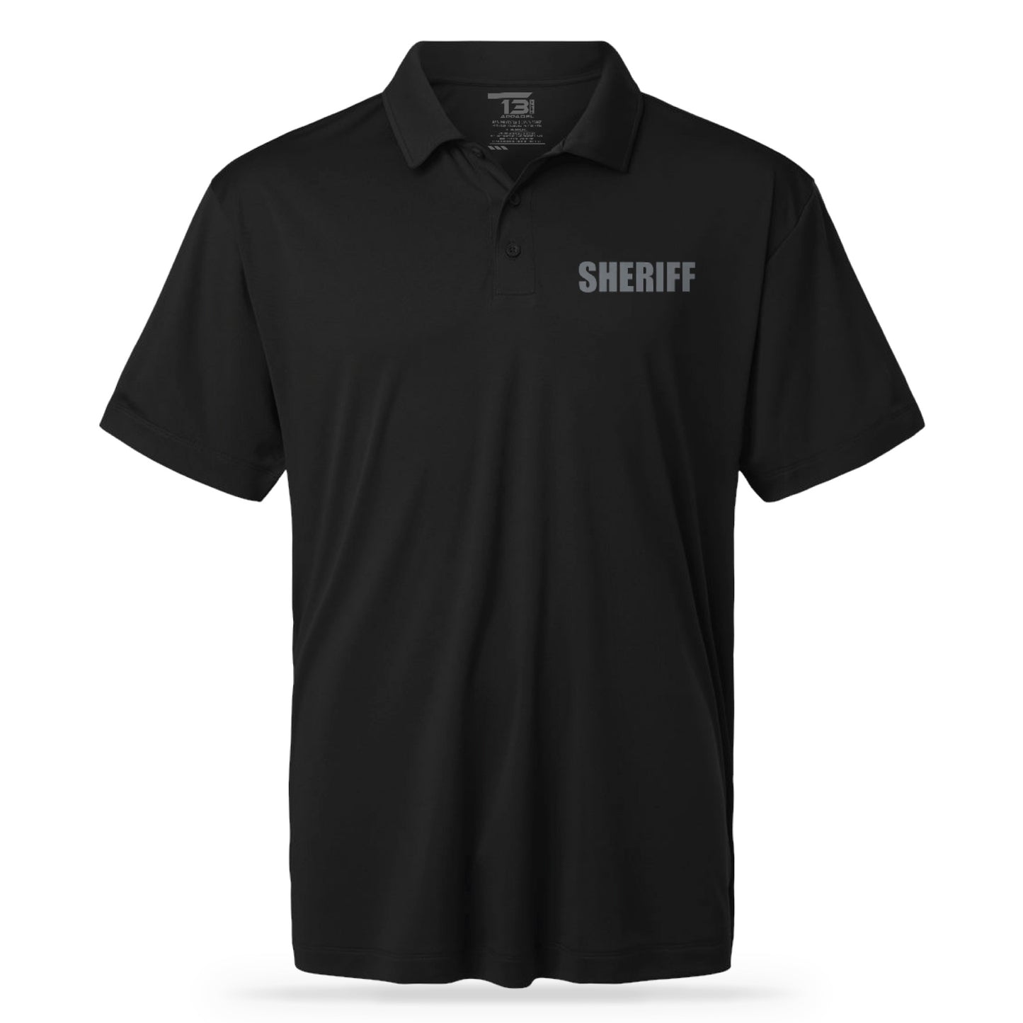 [SHERIFF] UTILITY POLO [BLK/GRY]-13 Fifty Apparel