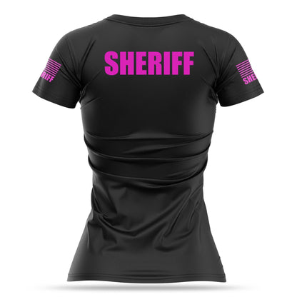 [SHERIFF] Women's Utility Shirt [BLK/PNK]-13 Fifty Apparel