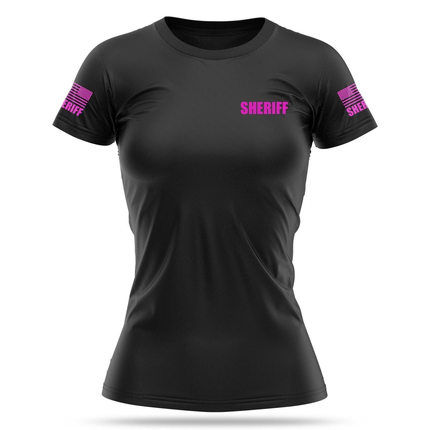 [SHERIFF] Women's Utility Shirt [BLK/PNK]-13 Fifty Apparel