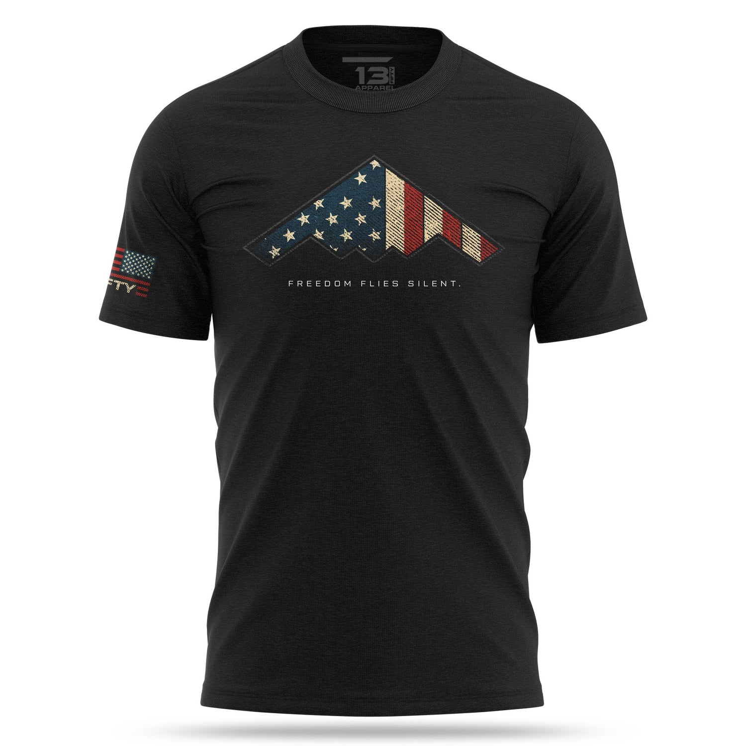 [SILENT VALOR] Cotton Blend Shirt [BLK]-13 Fifty Apparel