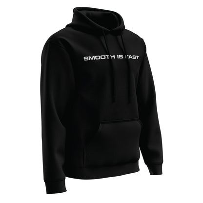 [SMOOTH IS FAST] Performance Hoodie 2.0 [BLK/WHT]-13 Fifty Apparel