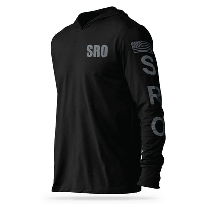 [SRO] Cotton Hooded Tee [BLK/GRY]-13 Fifty Apparel