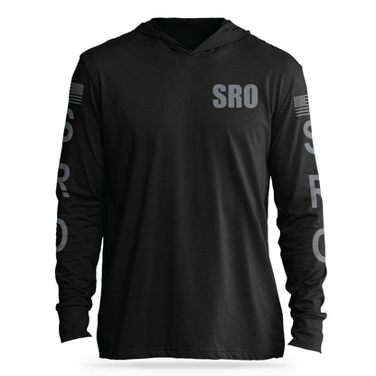 [SRO] Cotton Hooded Tee [BLK/GRY]-13 Fifty Apparel