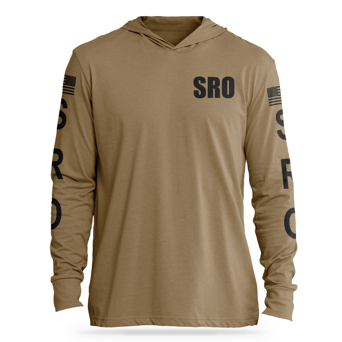 [SRO] Cotton Hooded Tee [CYT/BLK]-13 Fifty Apparel