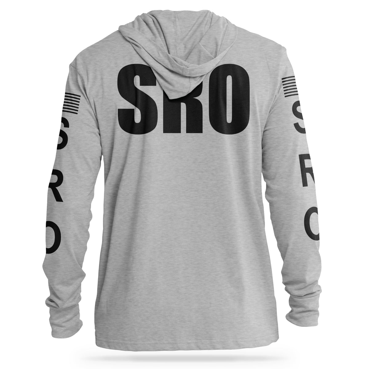 [SRO] Cotton Hooded Tee [GRY/BLK]-13 Fifty Apparel