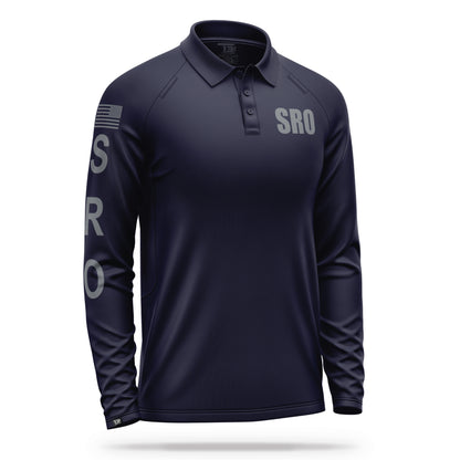 [SRO] Men's Performance Polo Long Sleeve [NVY/GRY] 13 Fifty Apparel 