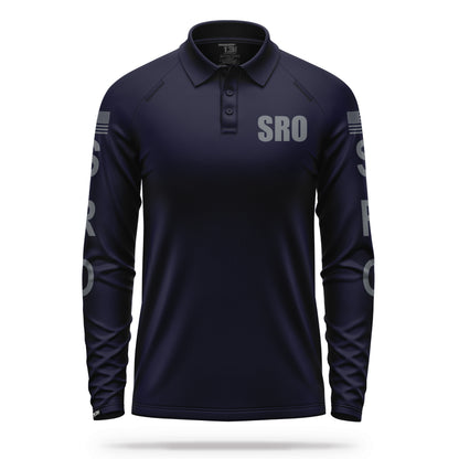 [SRO] Men's Performance Polo Long Sleeve [NVY/GRY] 13 Fifty Apparel 