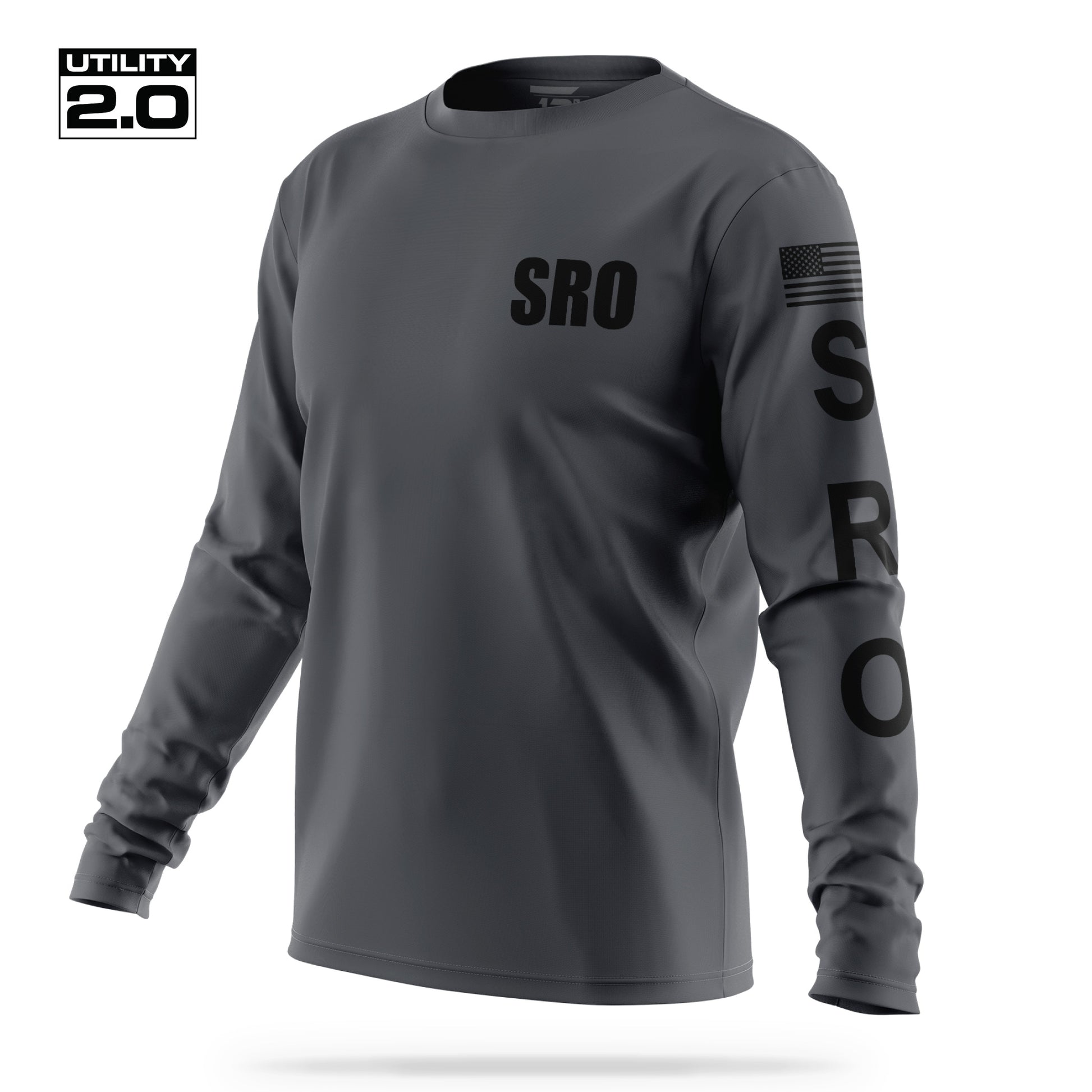 [SRO] Men's Utility 2.0 Long Sleeve [CHAR/BLK]-13 Fifty Apparel