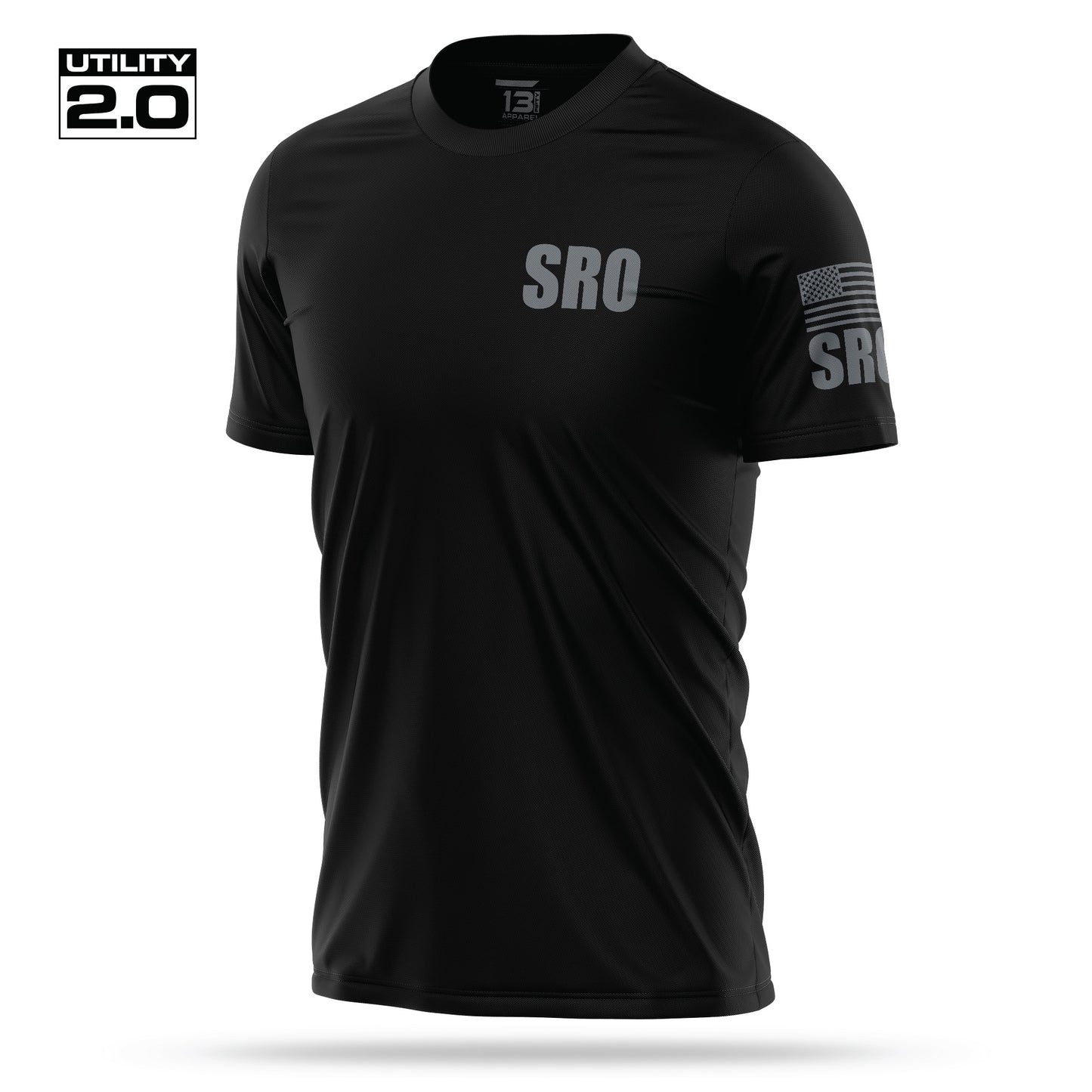 [SRO] Men's Utility 2.0 Short Sleeve [BLK/GRY]-13 Fifty Apparel