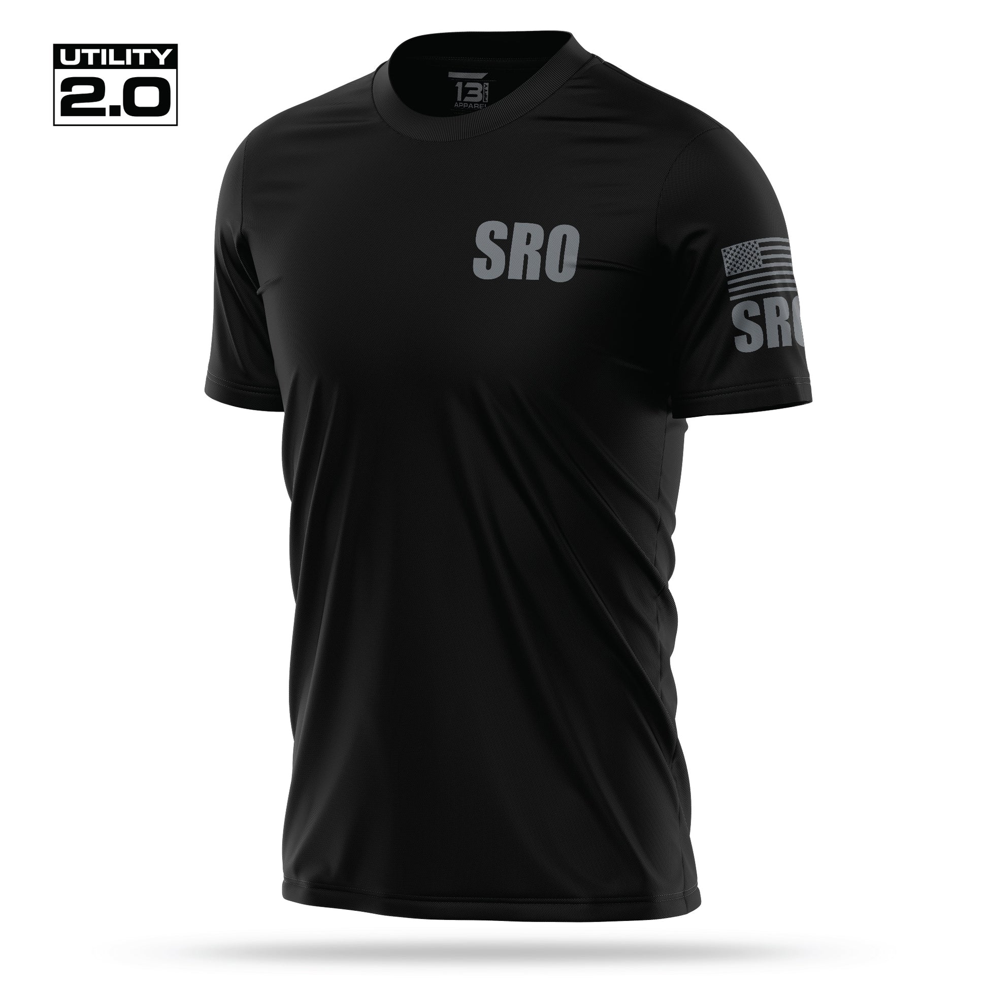 [SRO] Men's Utility 2.0 Short Sleeve [BLK/GRY]-13 Fifty Apparel