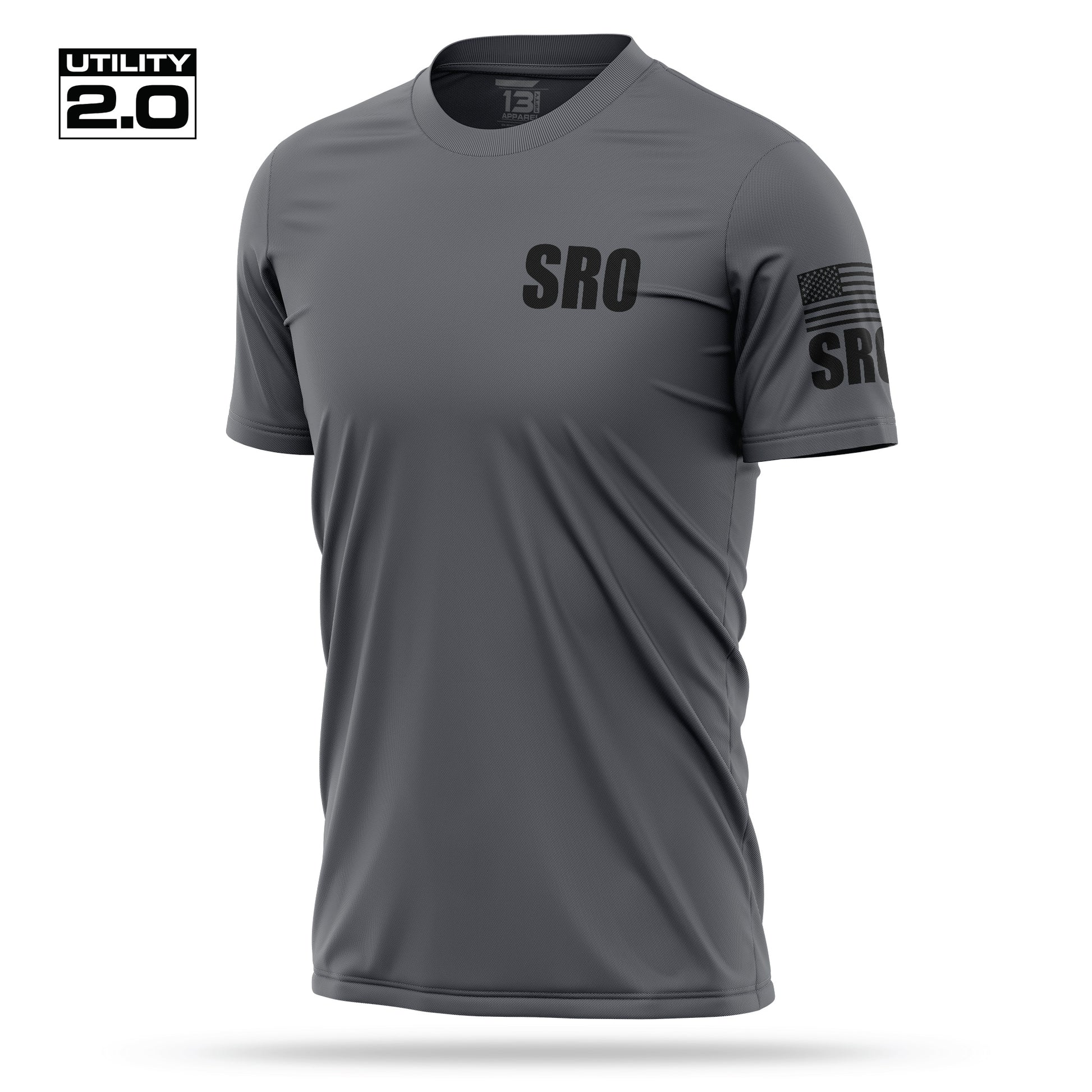[SRO] Men's Utility 2.0 Short Sleeve [CHAR/BLK]-13 Fifty Apparel