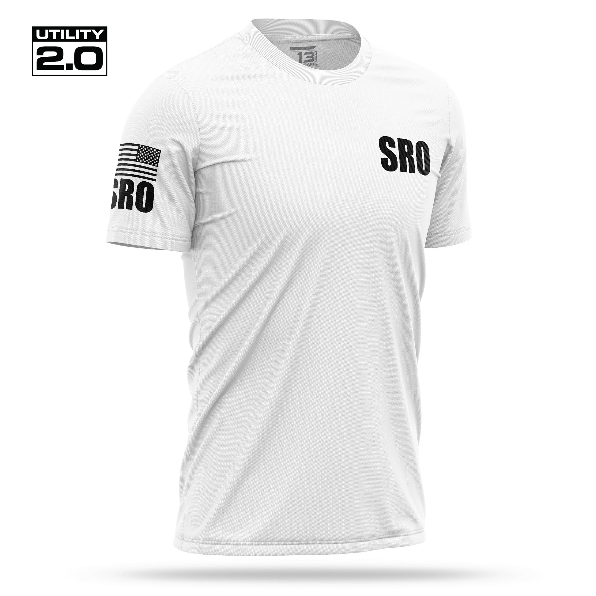 [SRO] Men's Utility 2.0 Short Sleeve [WHT/BLK]-13 Fifty Apparel