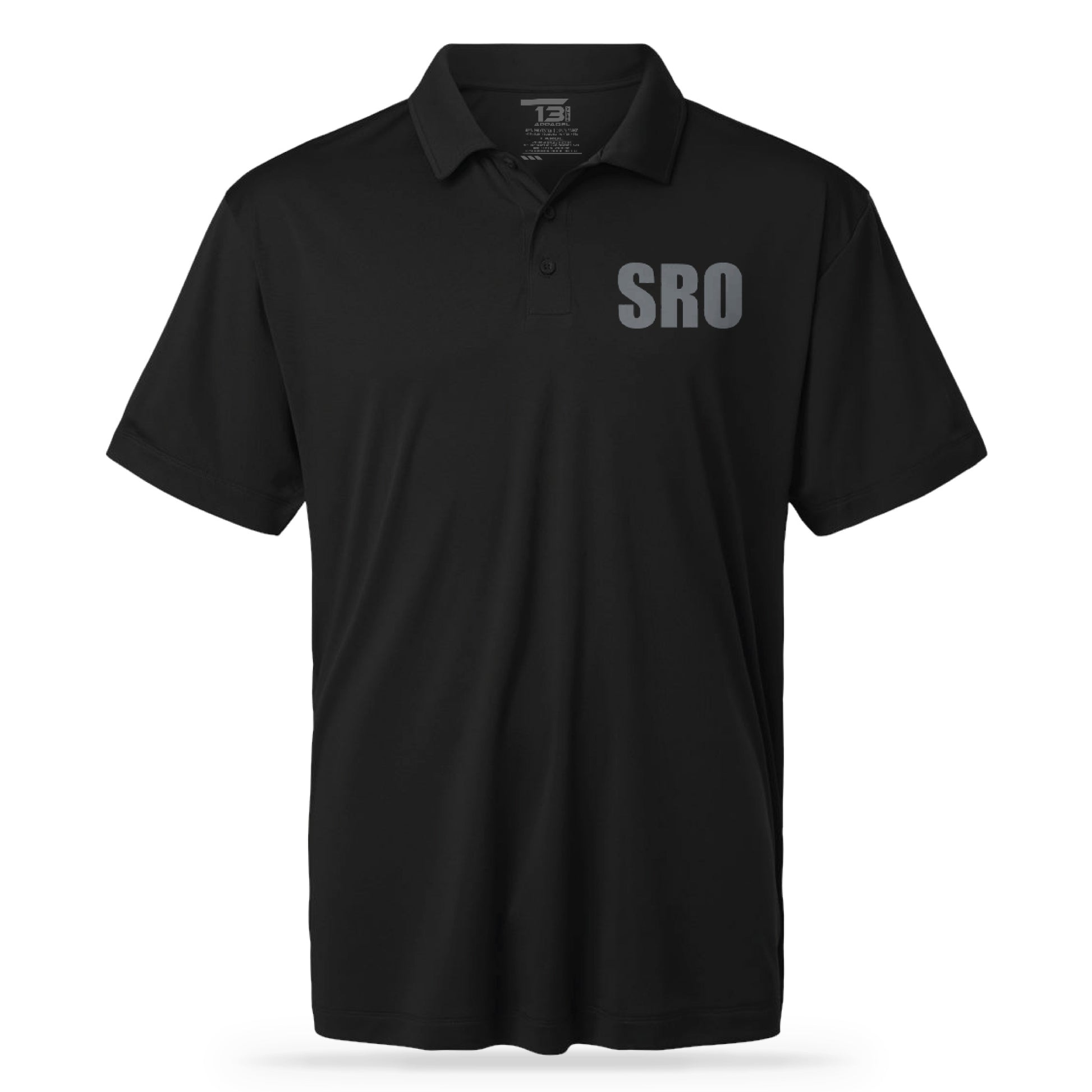SRO UTILITY POLO BLK/GRY-13 Fifty Apparel