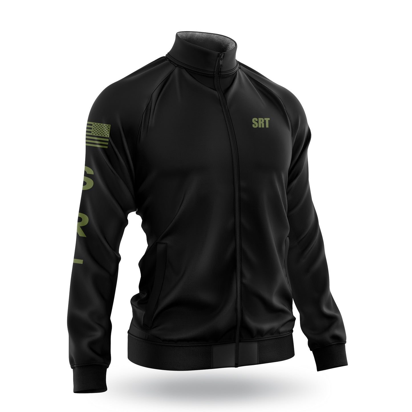 [SRT] Defender Jacket [BLK/GRN]-13 Fifty Apparel