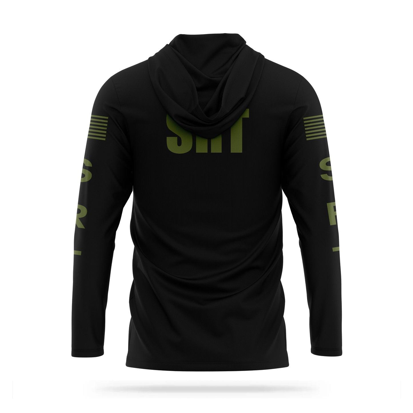 [SRT] Men's Hooded Long Sleeve [BLK/GRN]-13 Fifty Apparel