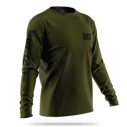 [SRT] Men's Performance Long Sleeve [GRN/BLK]-13 Fifty Apparel