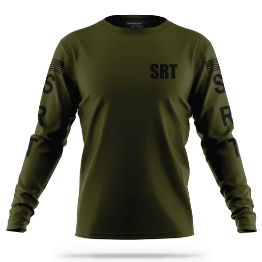 [SRT] Men's Performance Long Sleeve [GRN/BLK]-13 Fifty Apparel