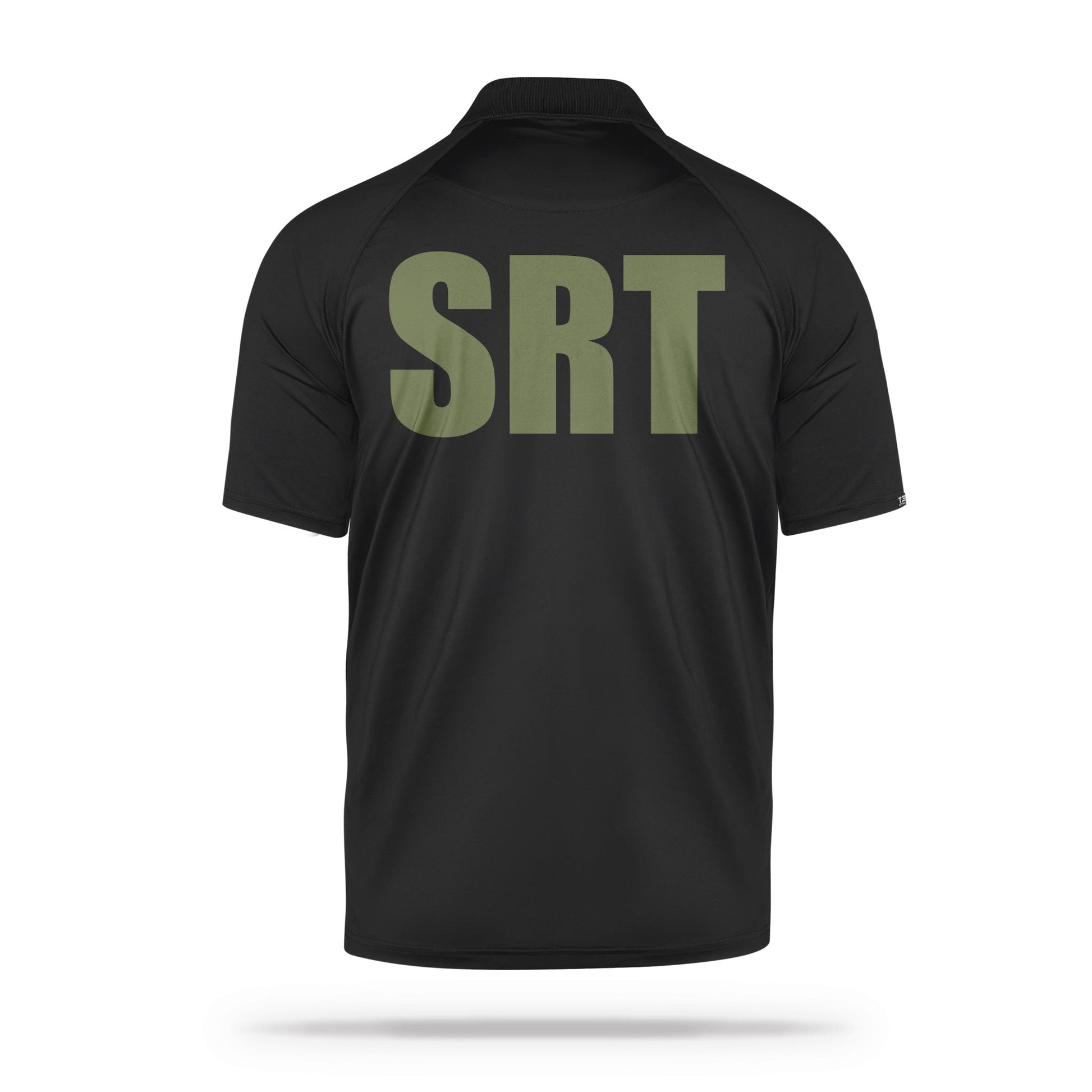 [SRT] Men's Performance Polo [BLK/GRN]-13 Fifty Apparel