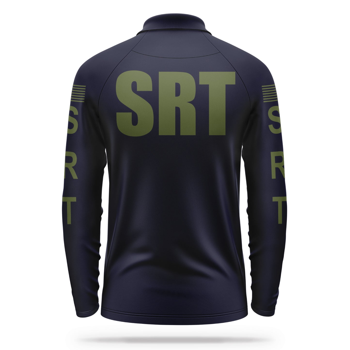 [SRT] Men's Performance Polo Long Sleeve [NVY/GRN] 13 Fifty Apparel 