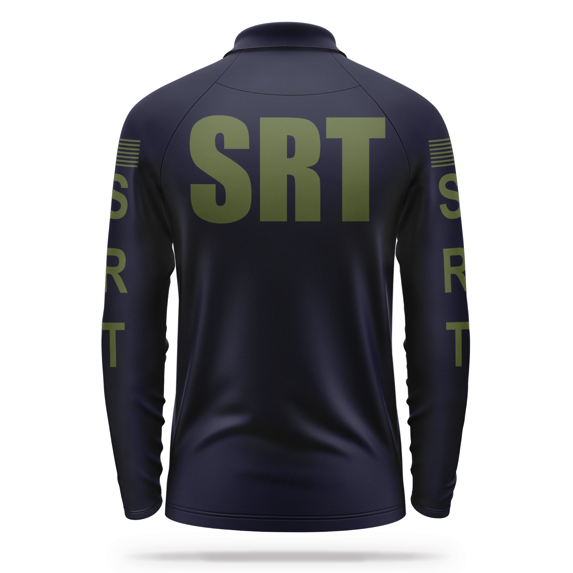 [SRT] Men's Performance Polo Long Sleeve [NVY/GRN] 13 Fifty Apparel 