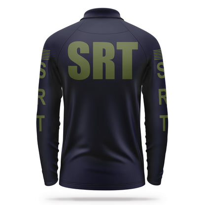 [SRT] Men's Performance Polo Long Sleeve [NVY/GRN] 13 Fifty Apparel 