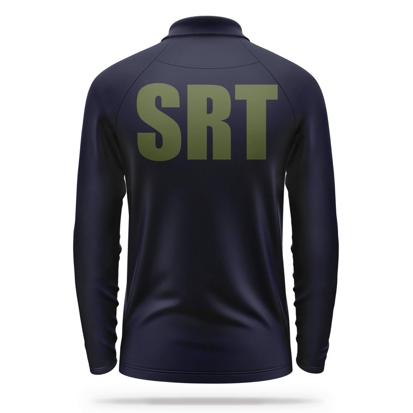 [SRT] Men's Performance Polo Long Sleeve [NVY/GRN]-13 Fifty Apparel